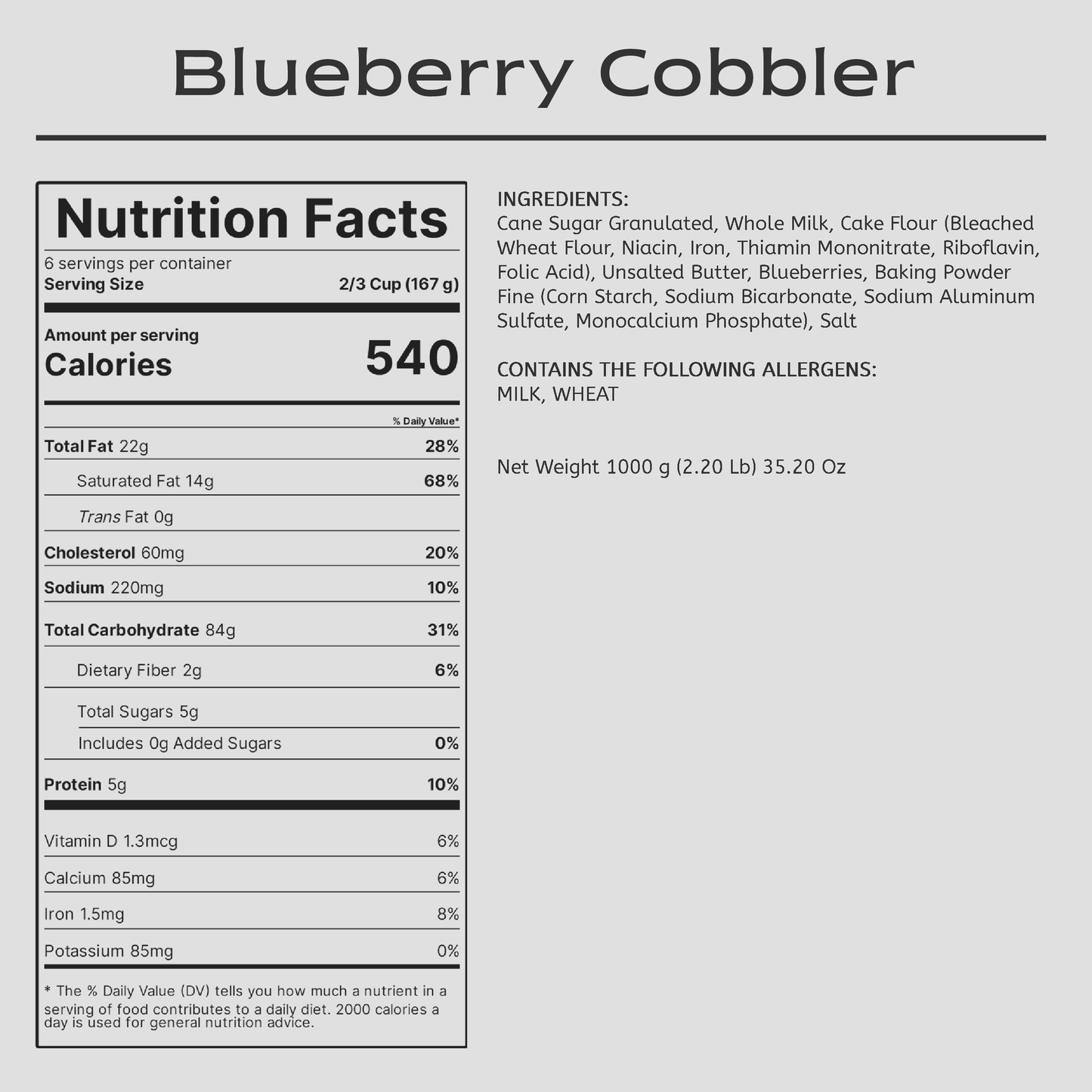 Blueberry Cobbler
